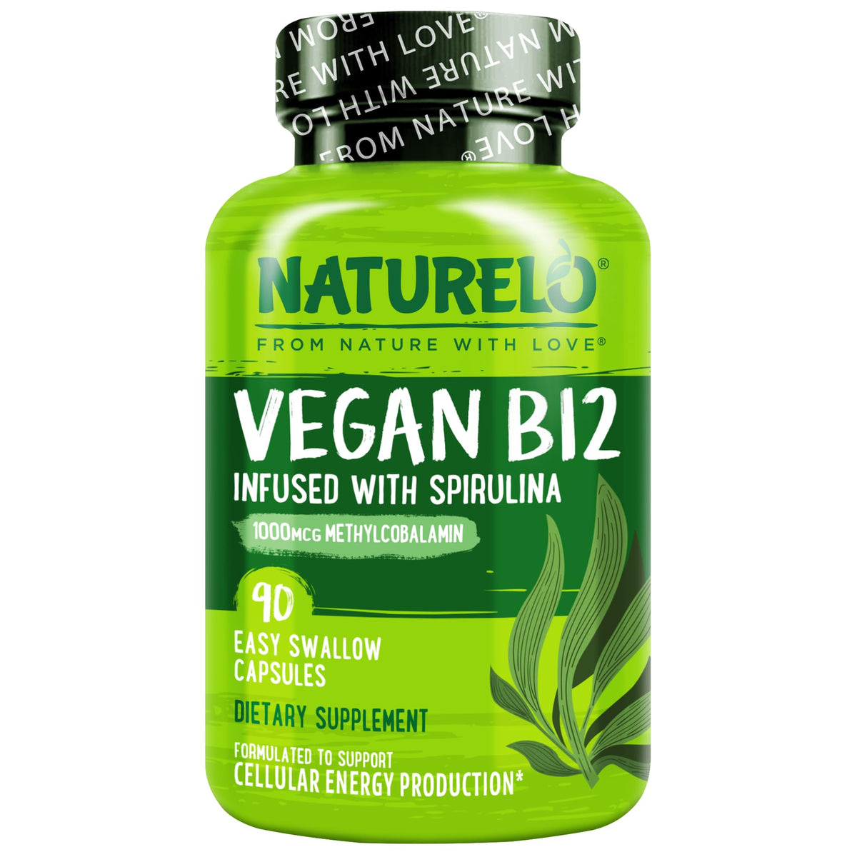 NATURELO frente del envase mostrando diseño y ventaja vegana
