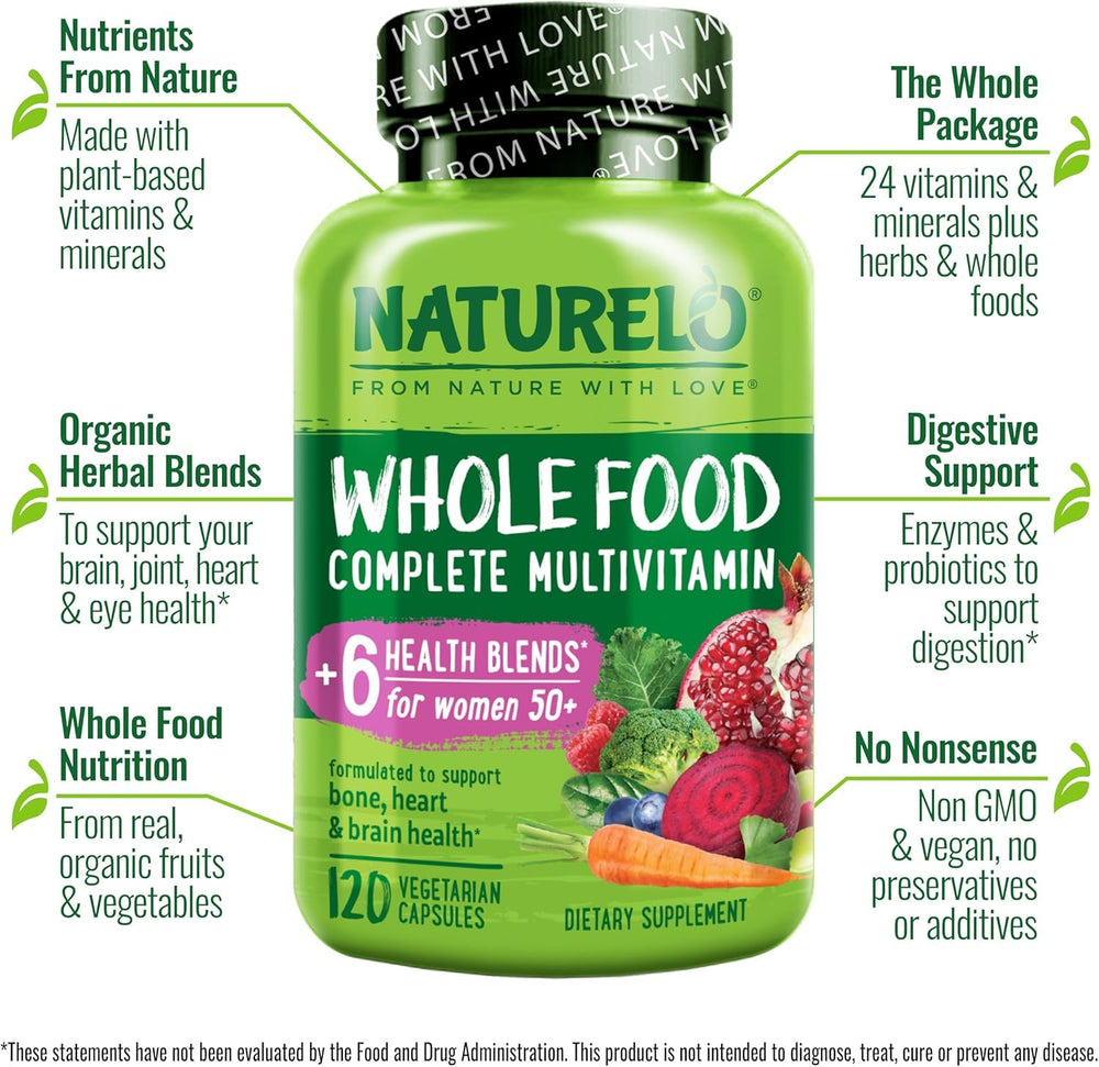 NATURELO multivitamínico en mesa de desayuno para incorporar a la rutina