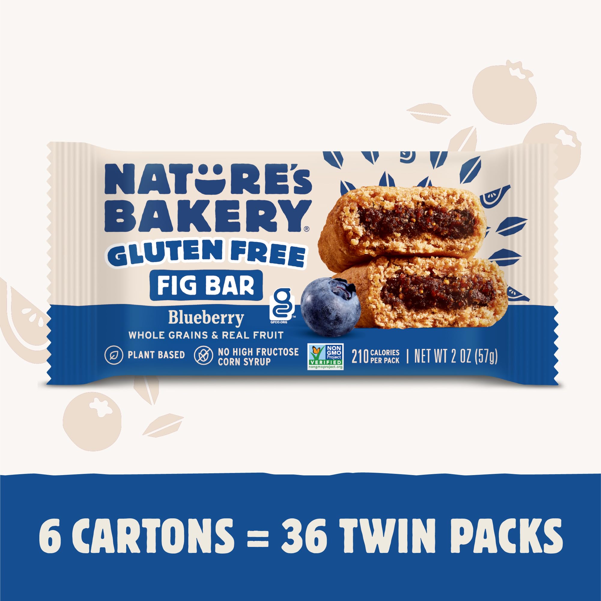 Nature's Bakery barra individual textura suave que no se desmorona