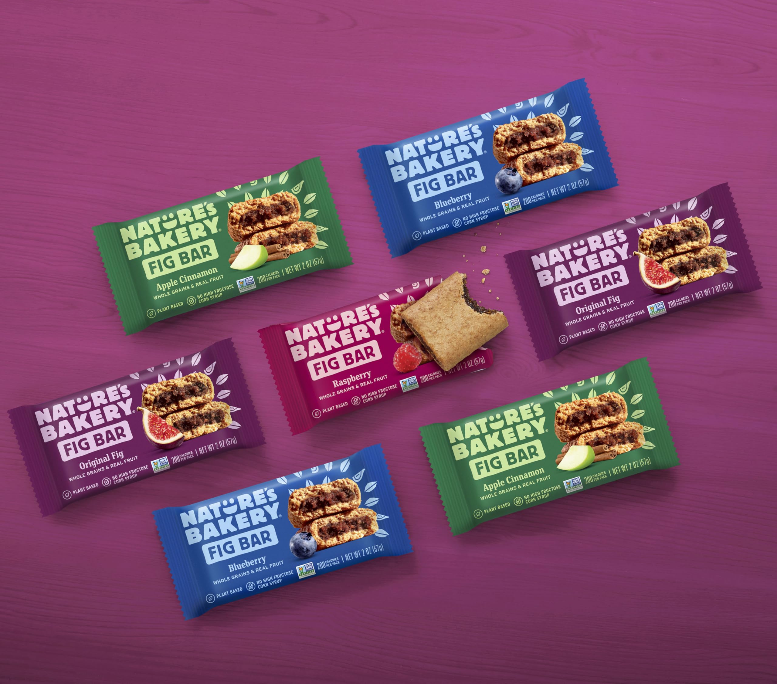 Nature's Bakery etiqueta de ingredientes enfatizando ingredientes sencillos