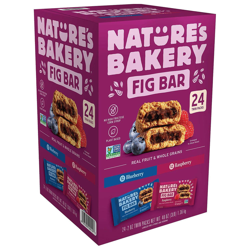 Nature's Bakery frontal del paquete mostrando el diseño y cantidad