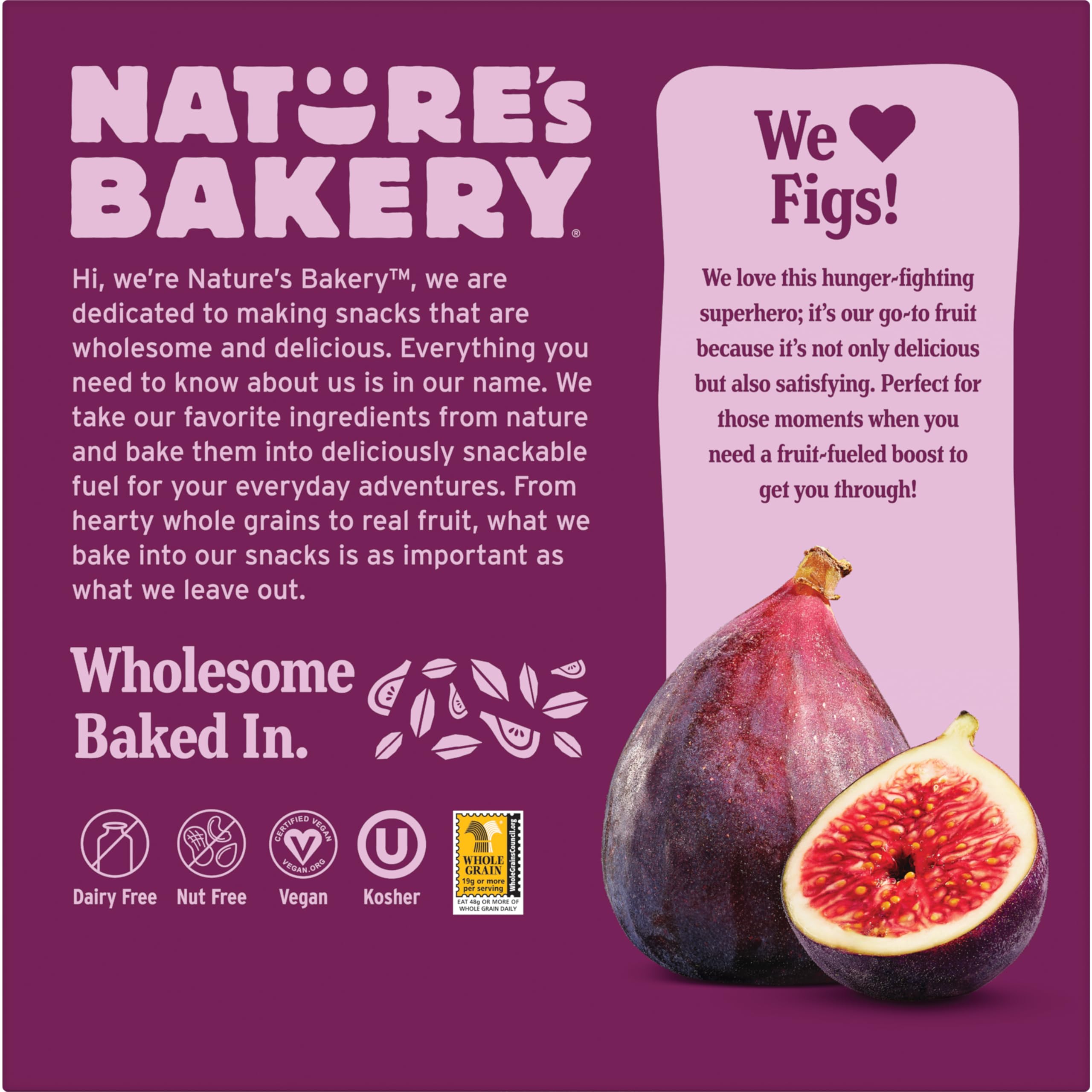 Nature's Bakery paquete doble abierto con dos barritas listas para comer