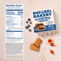 Nature's Bakery twin-pack abierto mostrando dos barras por porción