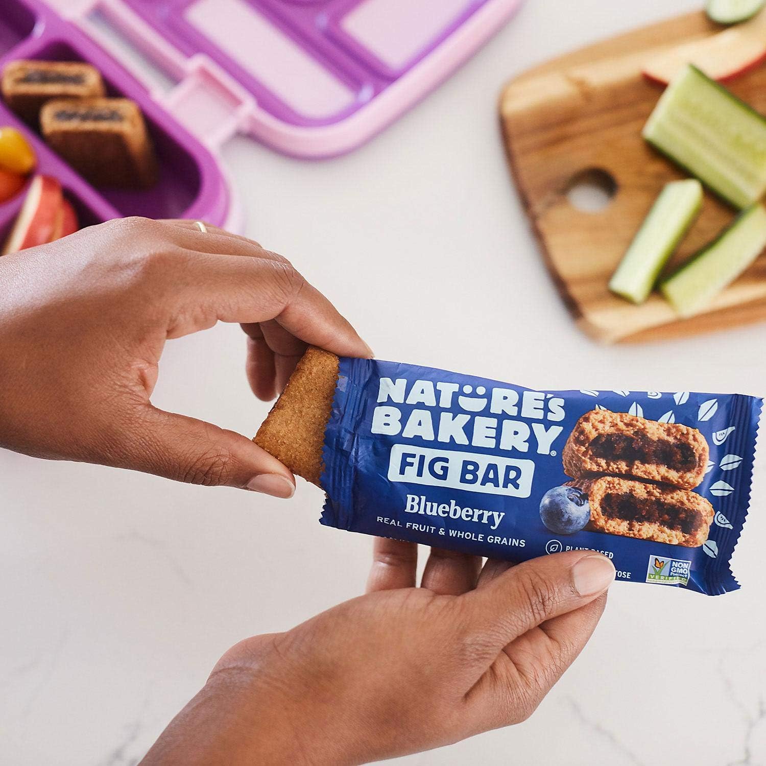 Nature's Bakery barra en lonchera infantil, snack fácil y nutritivo
