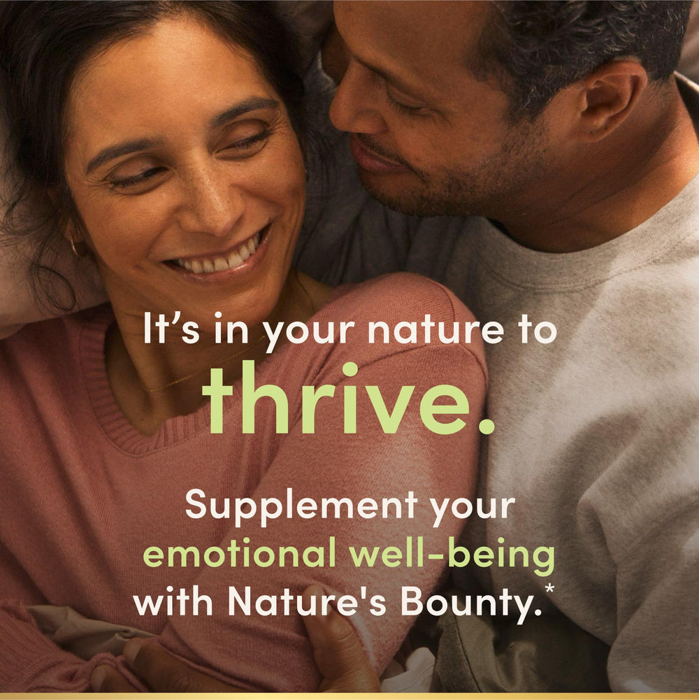 Nature's Bounty frasco abierto con tabletas para visualización del contenido
