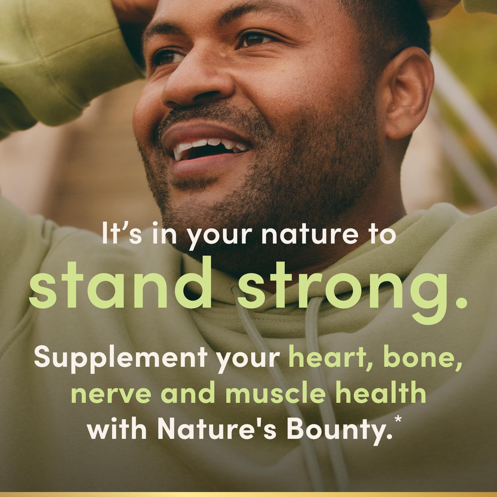 Nature's Bounty etiqueta nutricional enfocada en 270 mg por porción