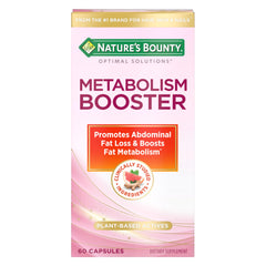 Nature's Bounty frasco frontal del Metabolism Booster mostrando el envase y cantidad