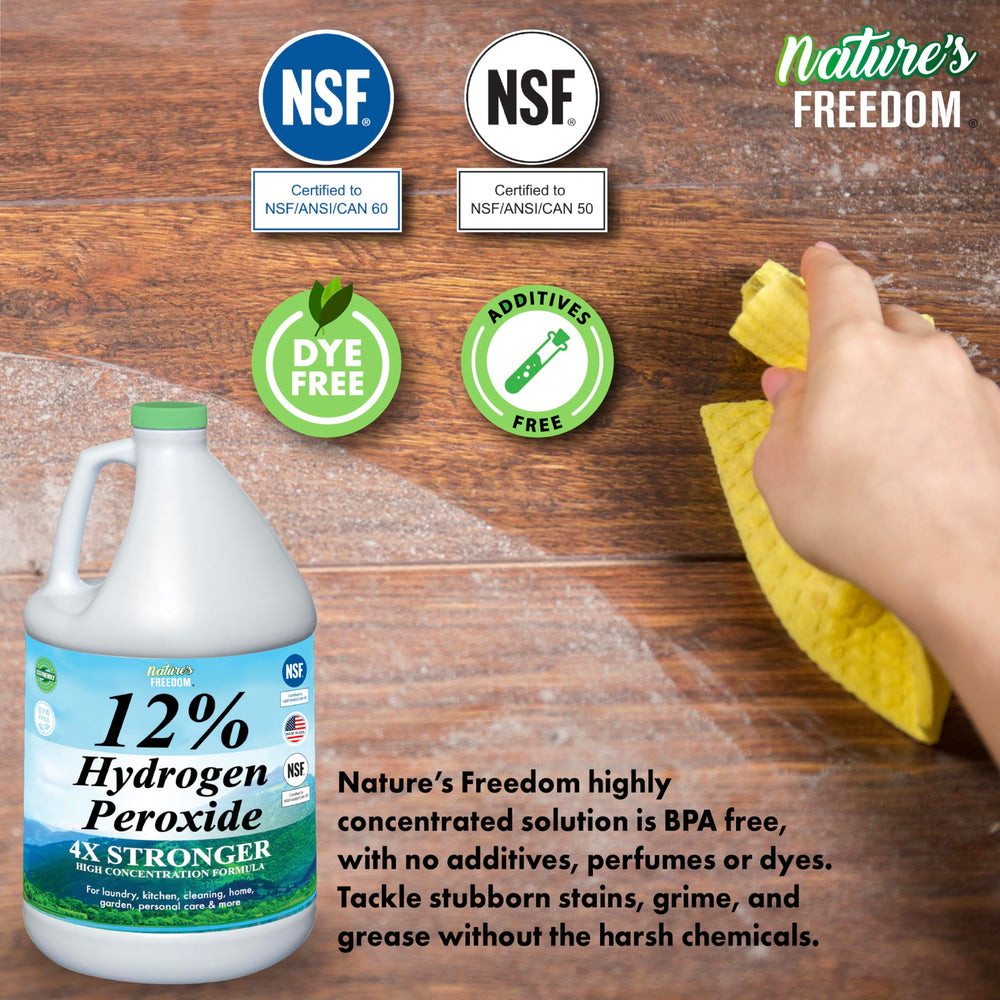 Nature's Freedom limpieza de encimera de cocina beneficiando higiene doméstica