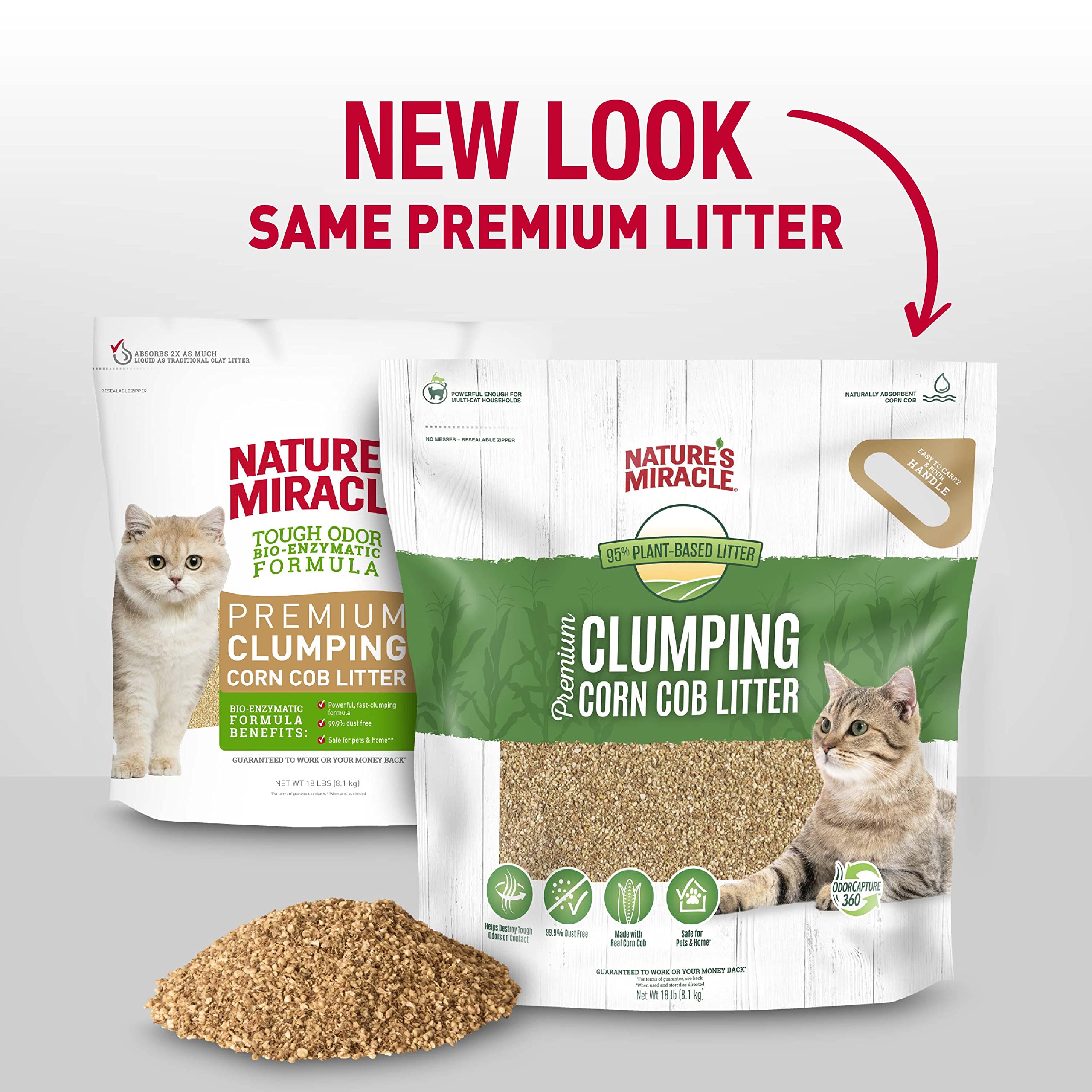 Nature's Miracle etiqueta con instrucciones claras y beneficios