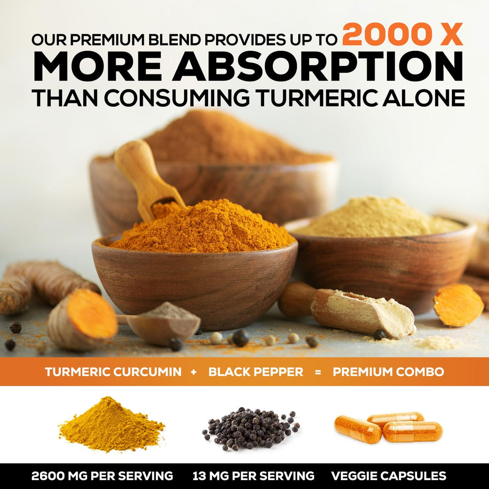 Nature's Nutrition etiqueta de ingredientes destacando curcuminoides