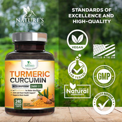 Nature's Nutrition una cápsula en la mano para comparar escala