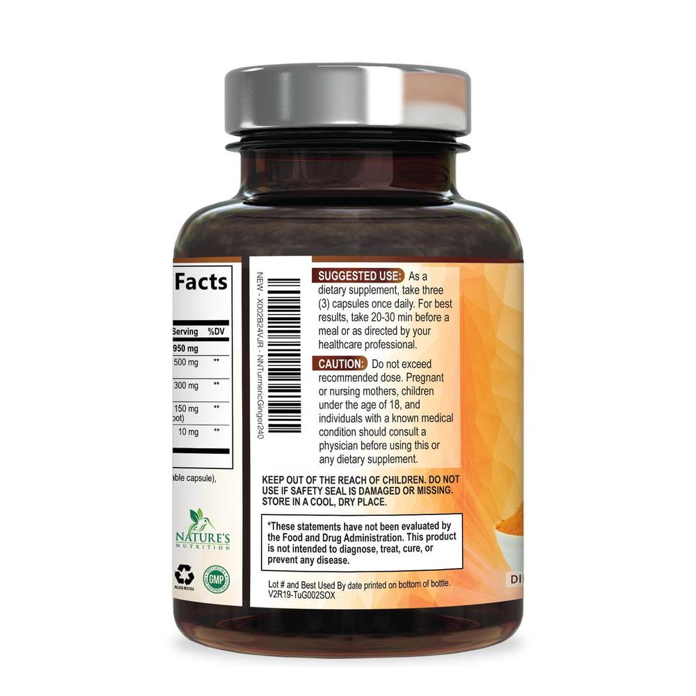 Nature's Nutrition suplemento en rutina mostrando conveniencia