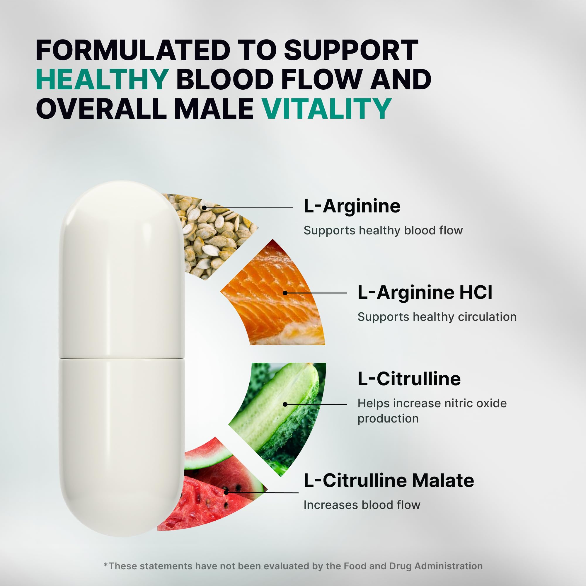 Nature's Pure Blend etiqueta con ingredientes y dosis clara y legible