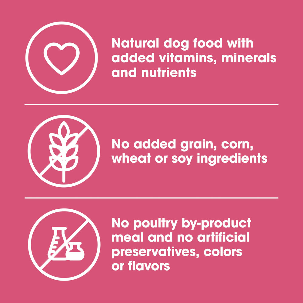 Nature's Recipe bag nutrition label detail for ingredient transparency