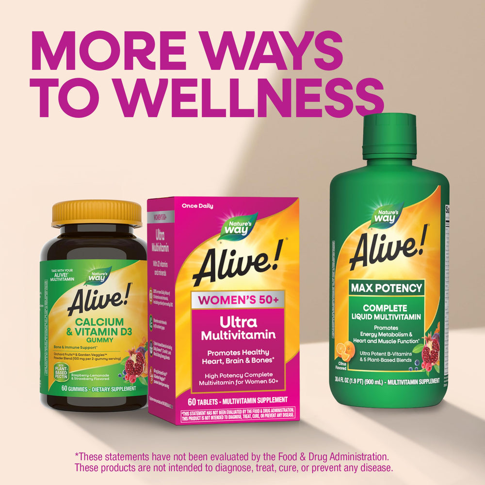Nature's Way etiqueta con valores nutricionales claros para decisiones informadas