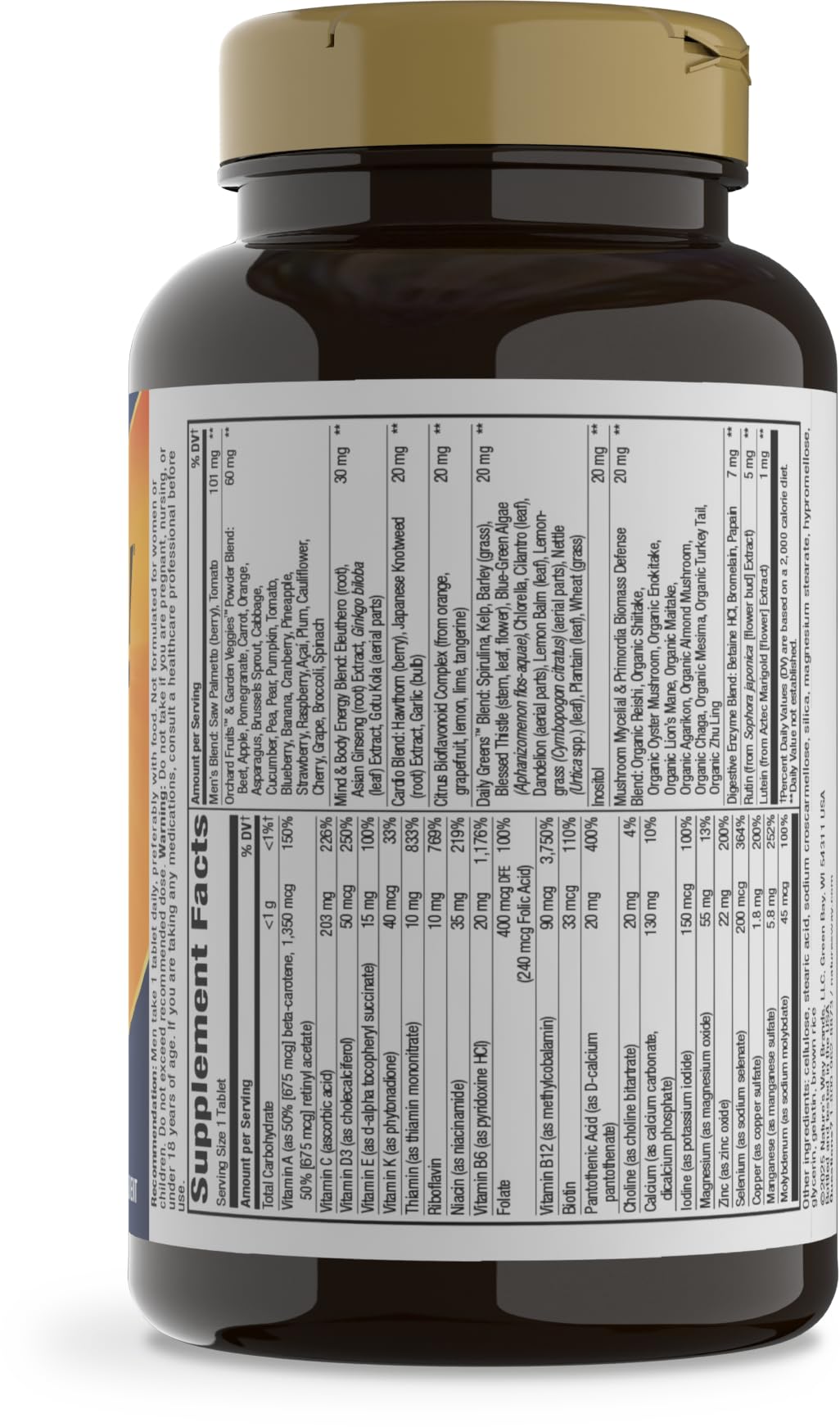 Nature's Way packaging seal and badge indicating trusted quality