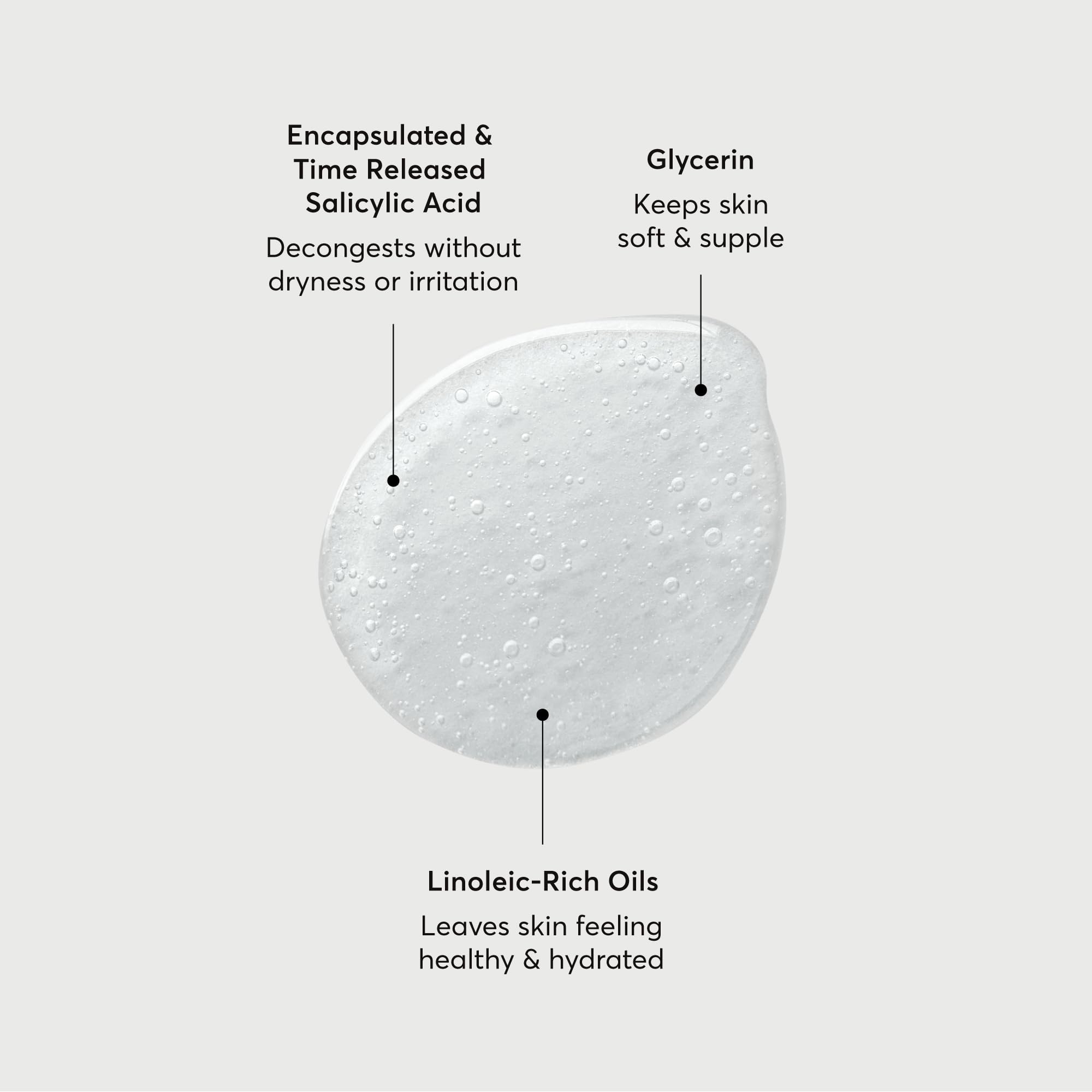 Naturium primer plano textura del gel para exfoliación suave