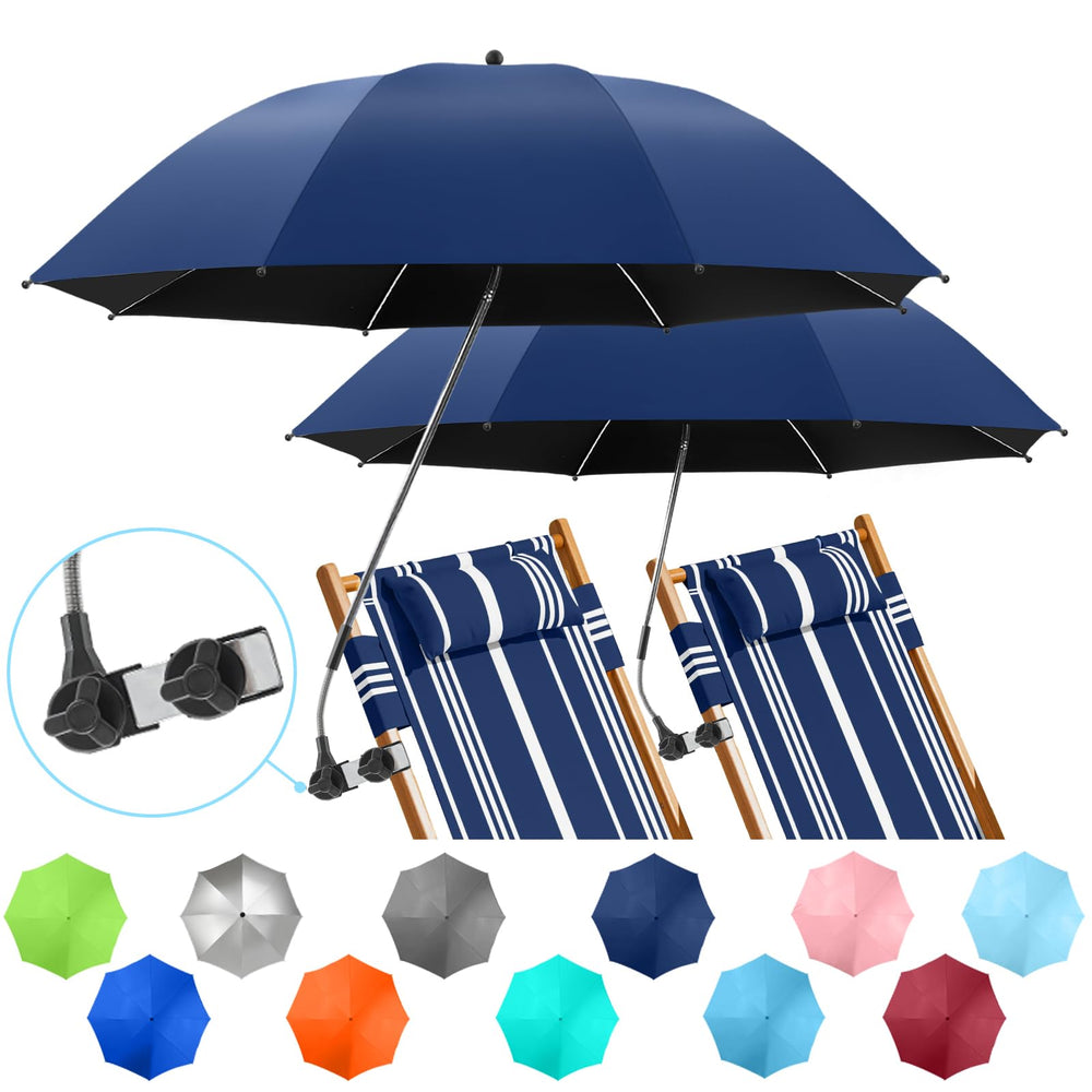 NBtoUS parasol frontal del paquete mostrando doble unidad y beneficio sombra rápida