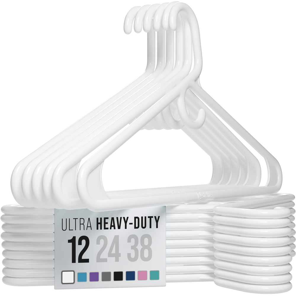 NEATERIZE percha frontal paquete 12 mostrando diseño robusto y orden