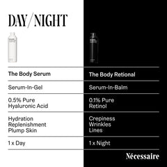 Nécessaire being applied to arm demonstrating easy spreadability and instant absorption