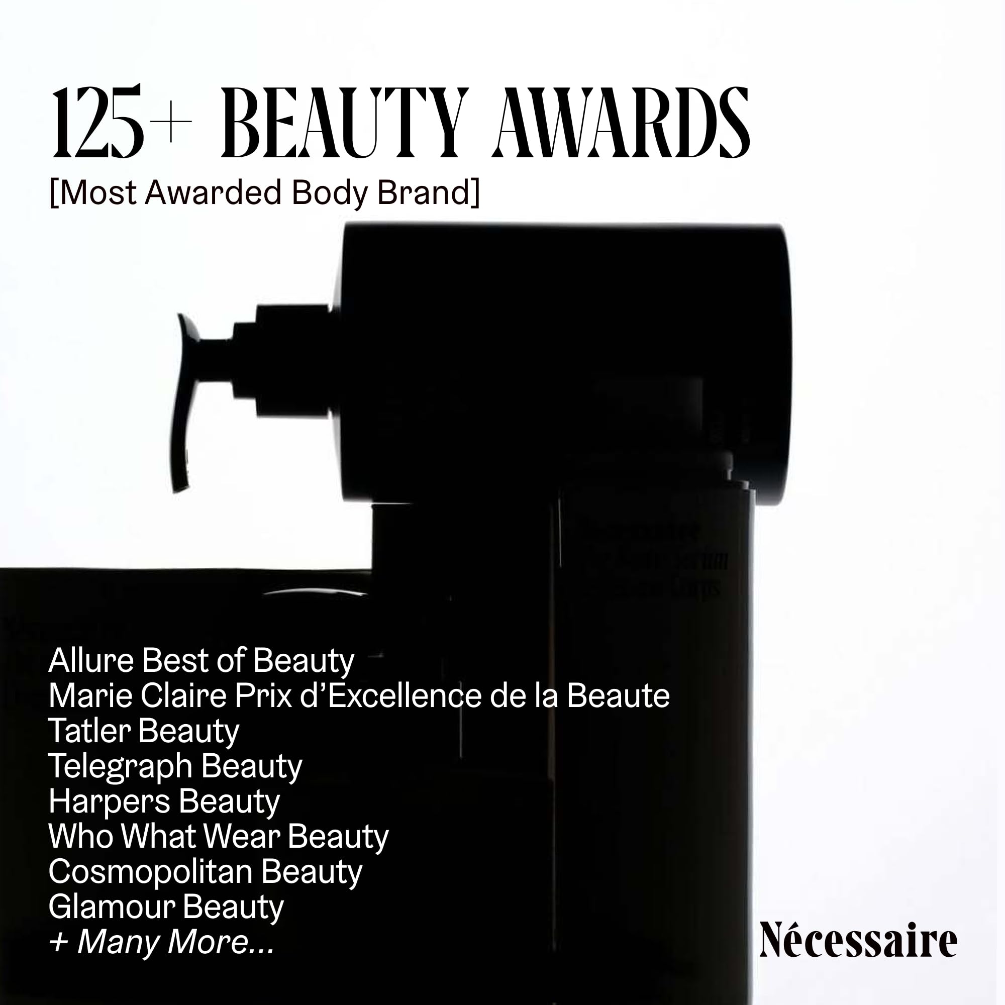 Nécessaire bottle on bathroom counter at night illustrating nightly routine convenience