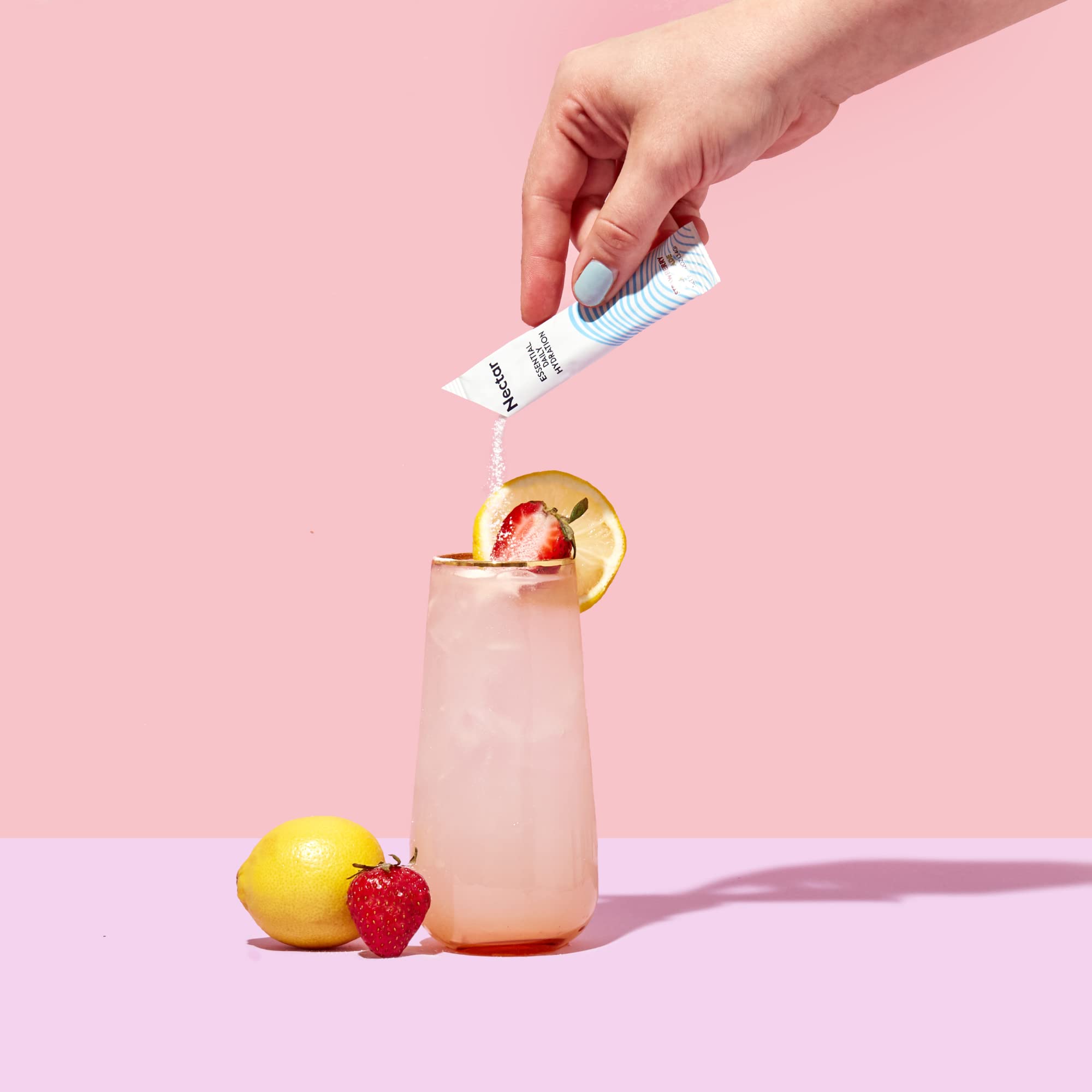 Nectar bottle in a backpack lifestyle shot demonstrating on-the-go hydration