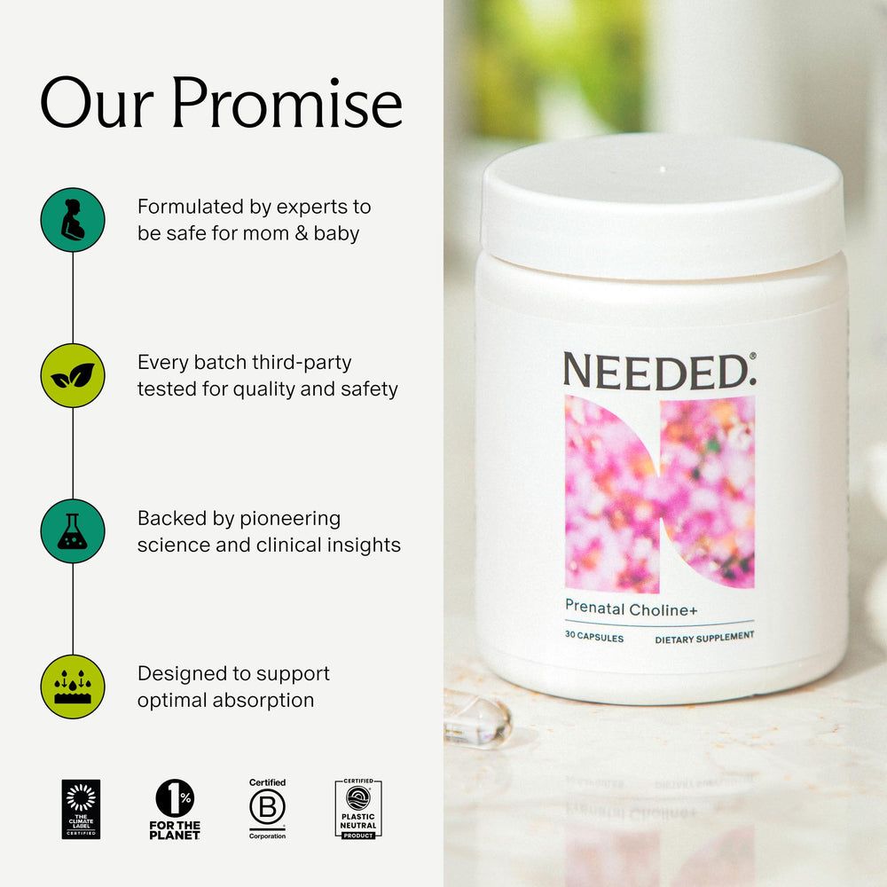 Needed etiqueta con información de ingredientes y pruebas de terceros
