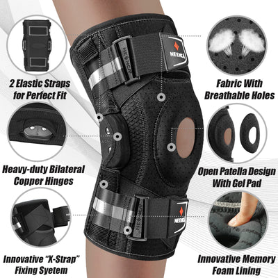 NEENCA X-strap adjustment shot allowing personalized compression
