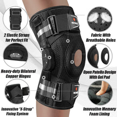 NEENCA X-strap adjustment shot allowing personalized compression