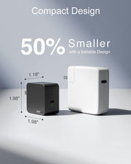 Nekteck charger paired with included 2 m USB-C to C cable for flexible reach