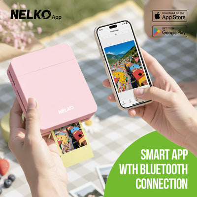 nelko PP01 open with paper slot visible for quick paper loading benefit