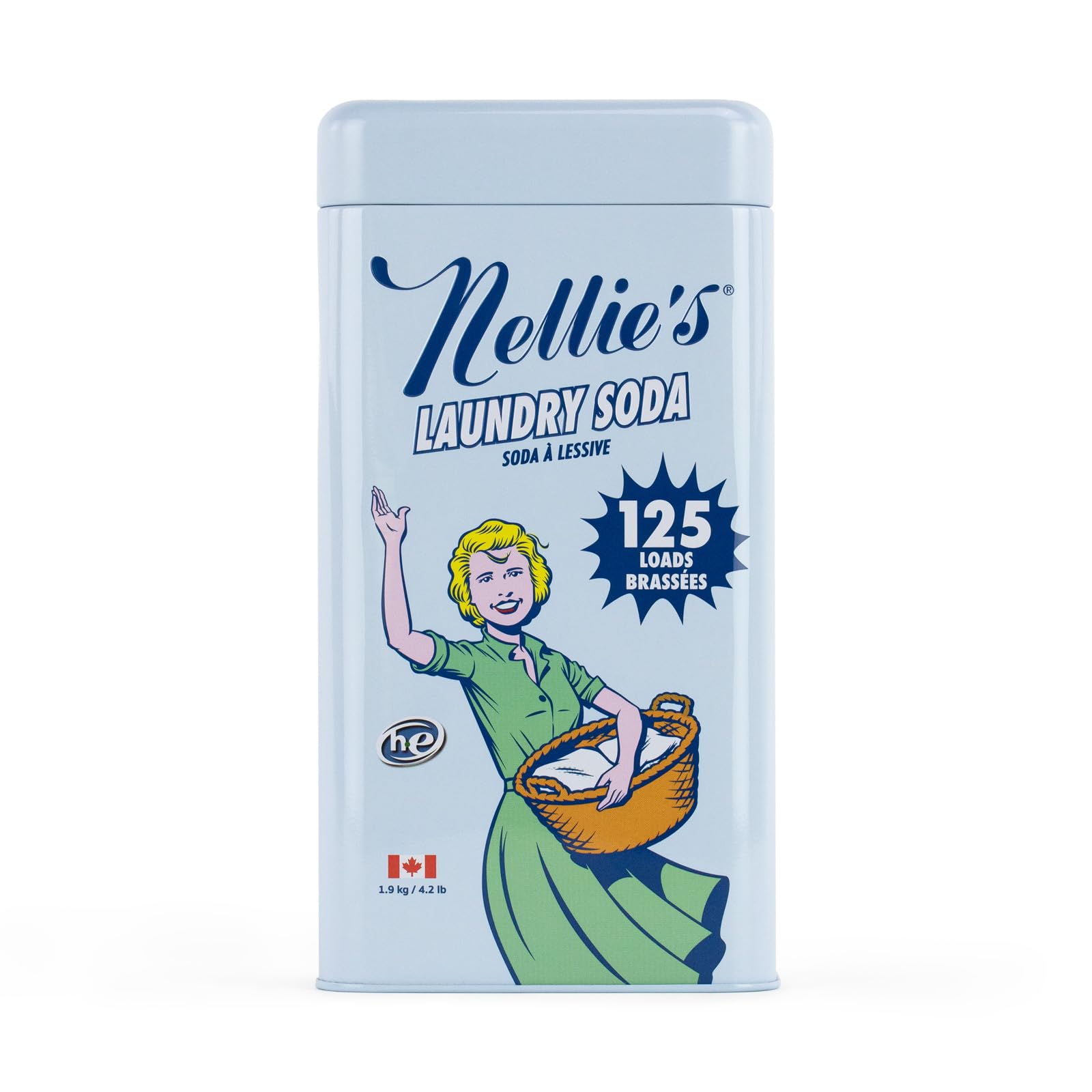 Nellie's front of bag showing 125 loads and concentrated benefit