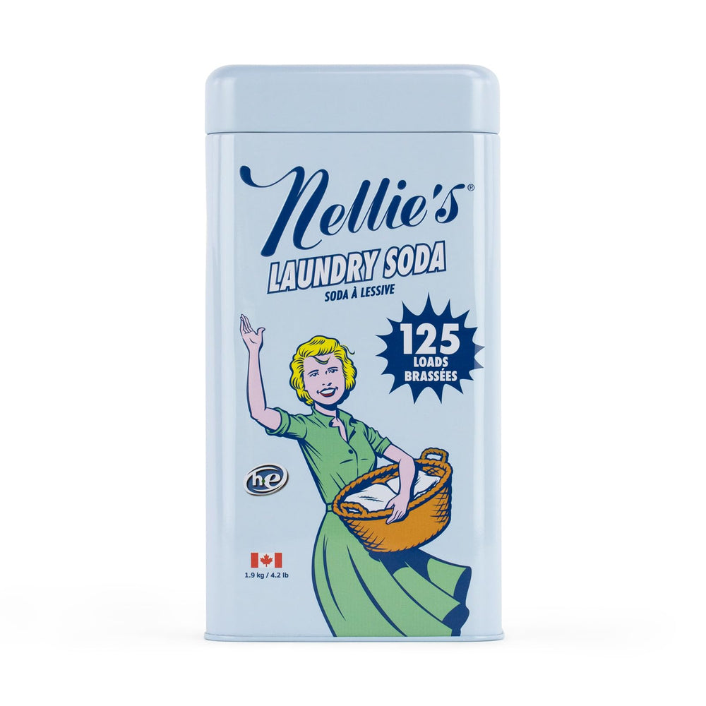 Nellie's front of bag showing 125 loads and concentrated benefit