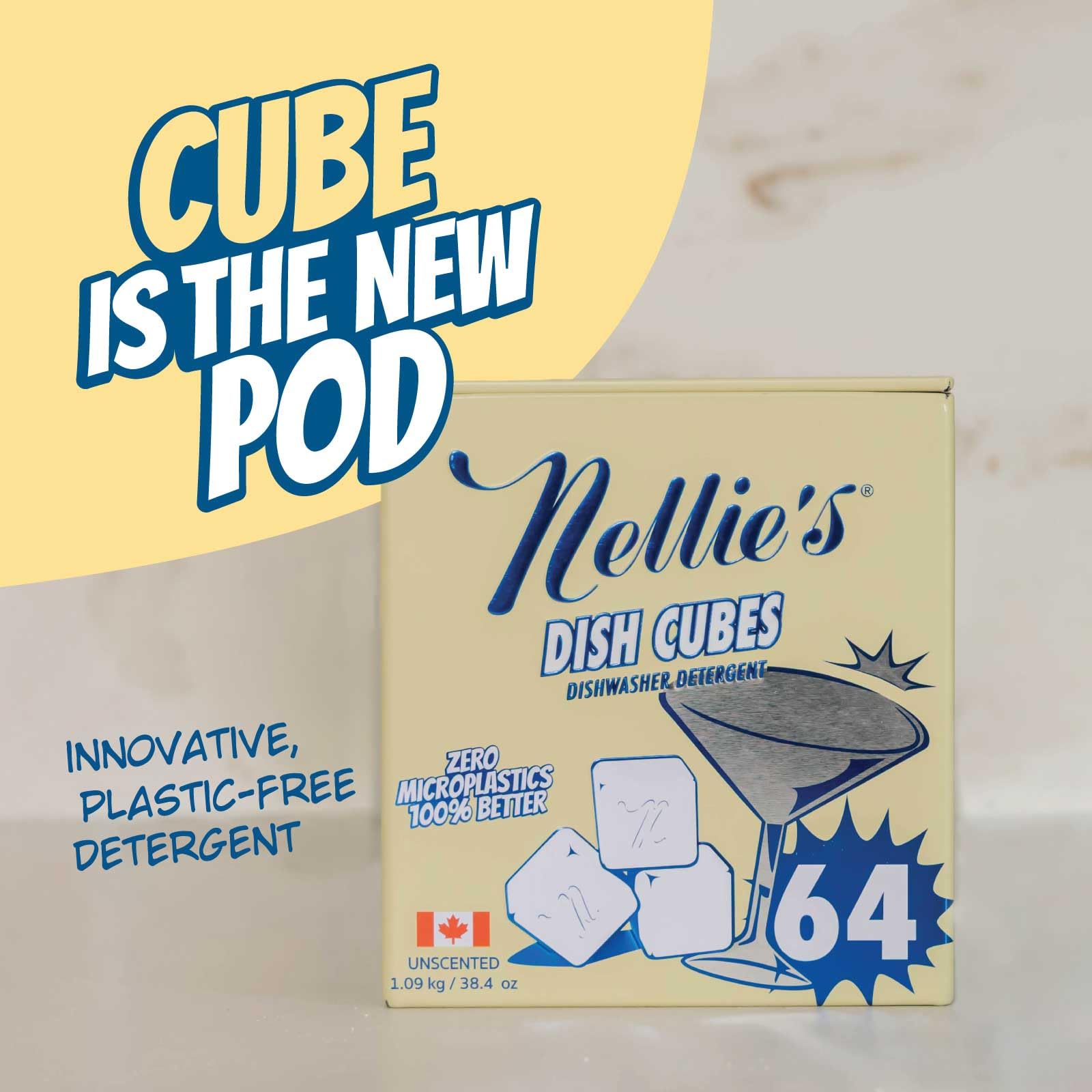 Nellie's lata abierta con cubos organizada y protegida contra humedad