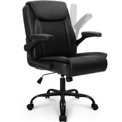NEO CHAIR front view showing professional all-black finish and ergonomic shape