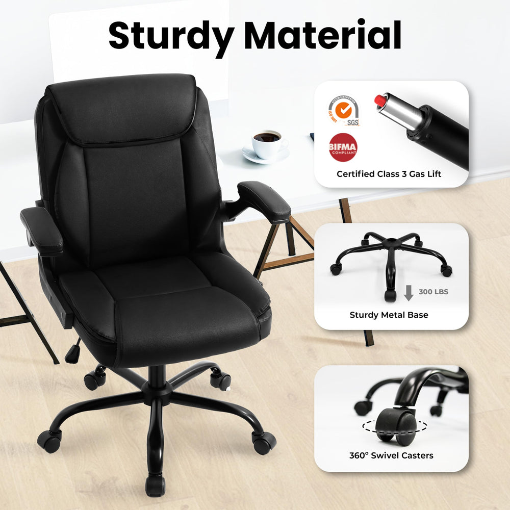 NEO CHAIR padded headrest closeup for neck comfort during long use