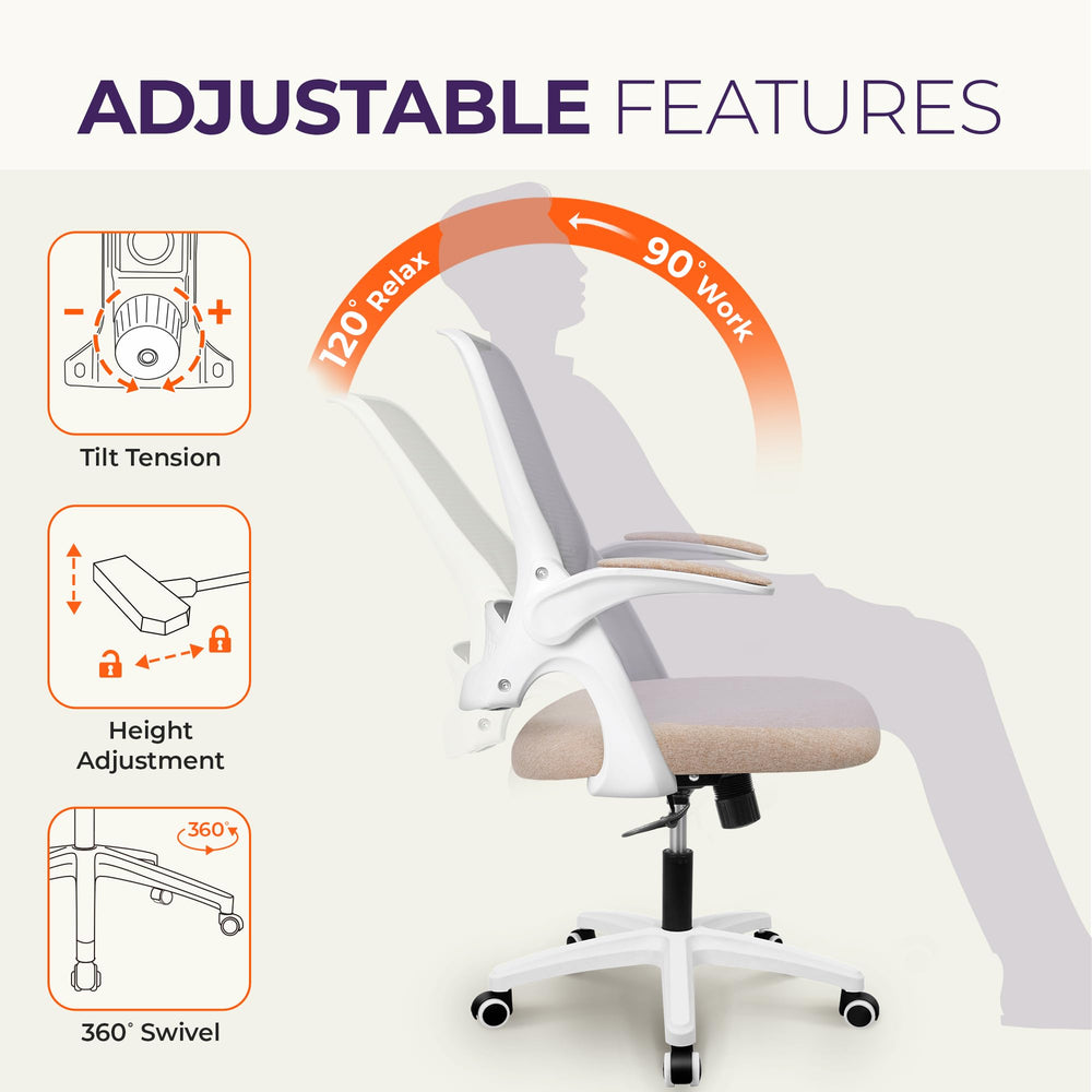 NEO CHAIR perfil con palancas de ajuste para personalizar postura