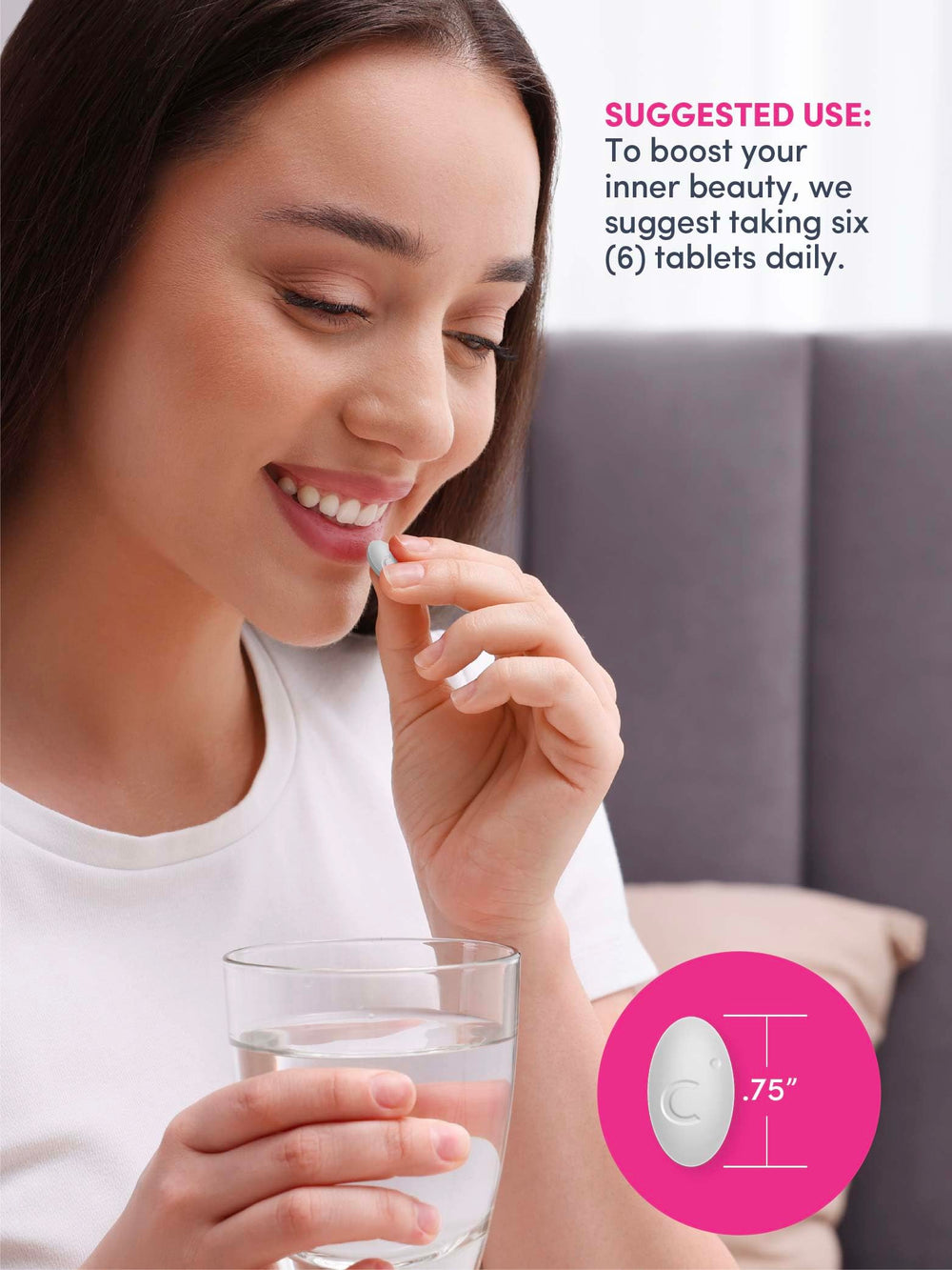 NeoCell frasco en baño junto a rutina de cuidado para estilo de vida