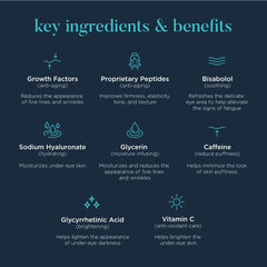 NEOCUTIS label close-up listing peptides, caffeine, and glycyrrhetinic acid