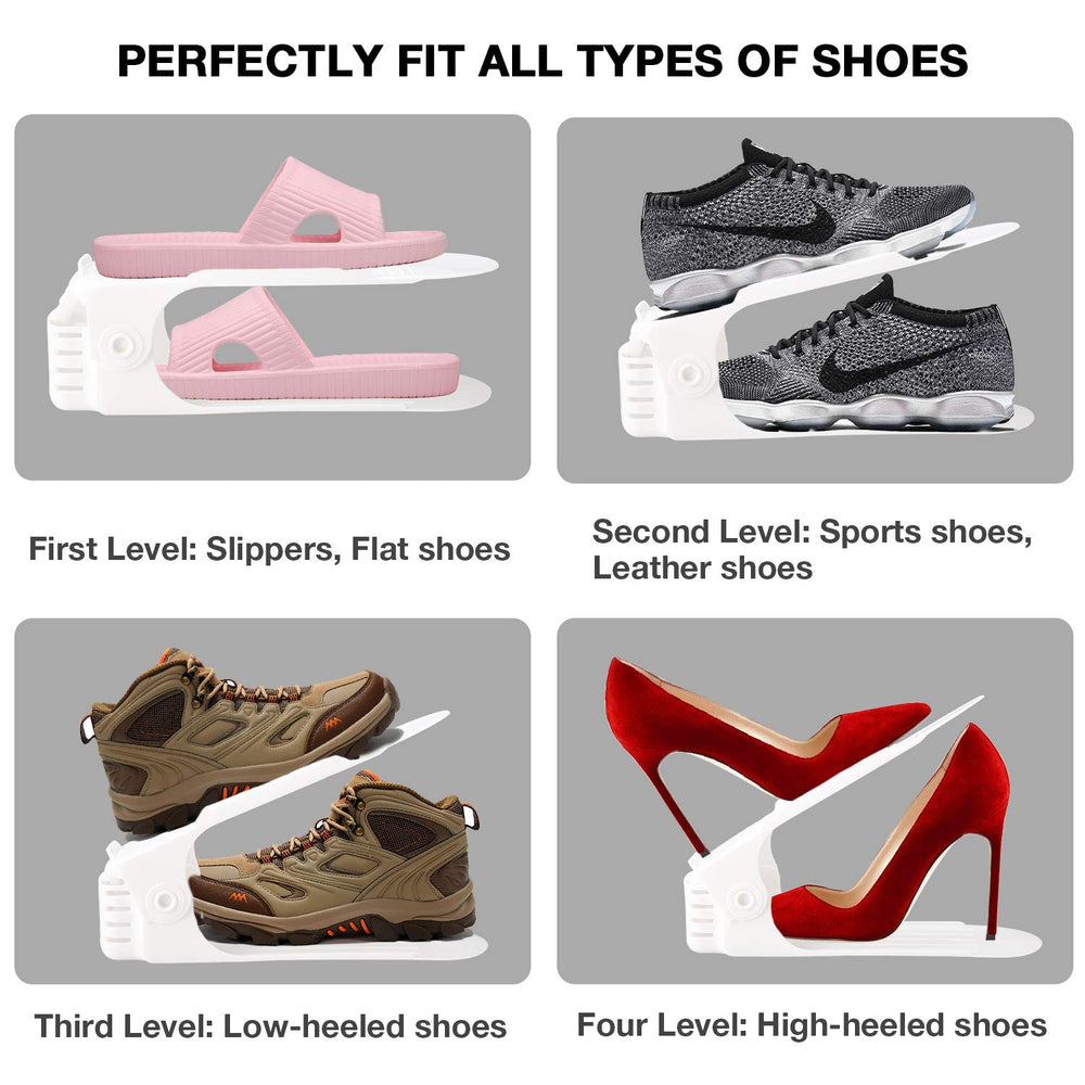 Neprock comparativa de tamaño con un zapato para ver ajuste y altura ajustable