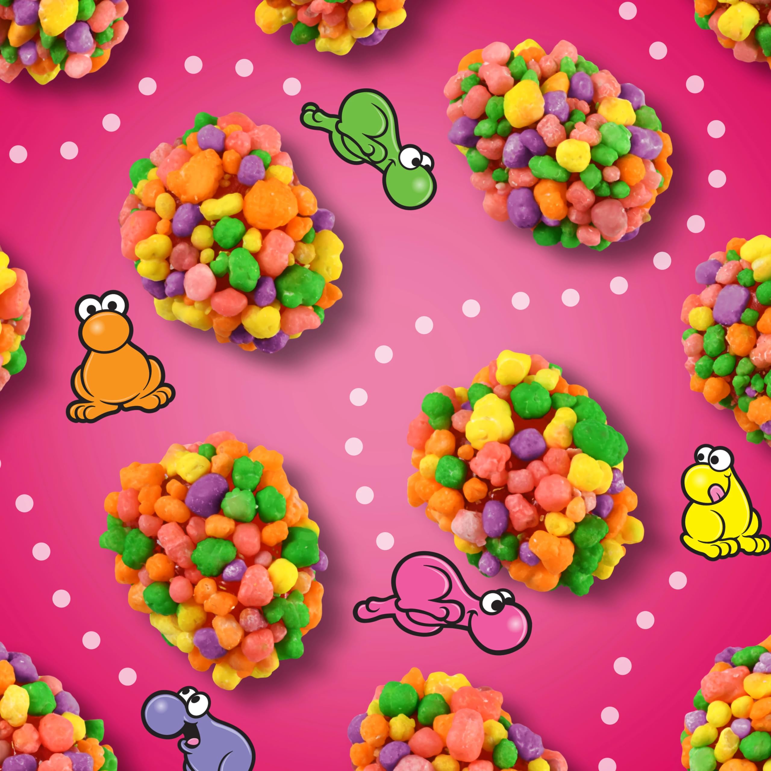 NERDS gominola en mano para mostrar tamaño y porción conveniente