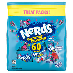 NERDS empaque frontal mostrando paquetes individuales y aspecto atractivo