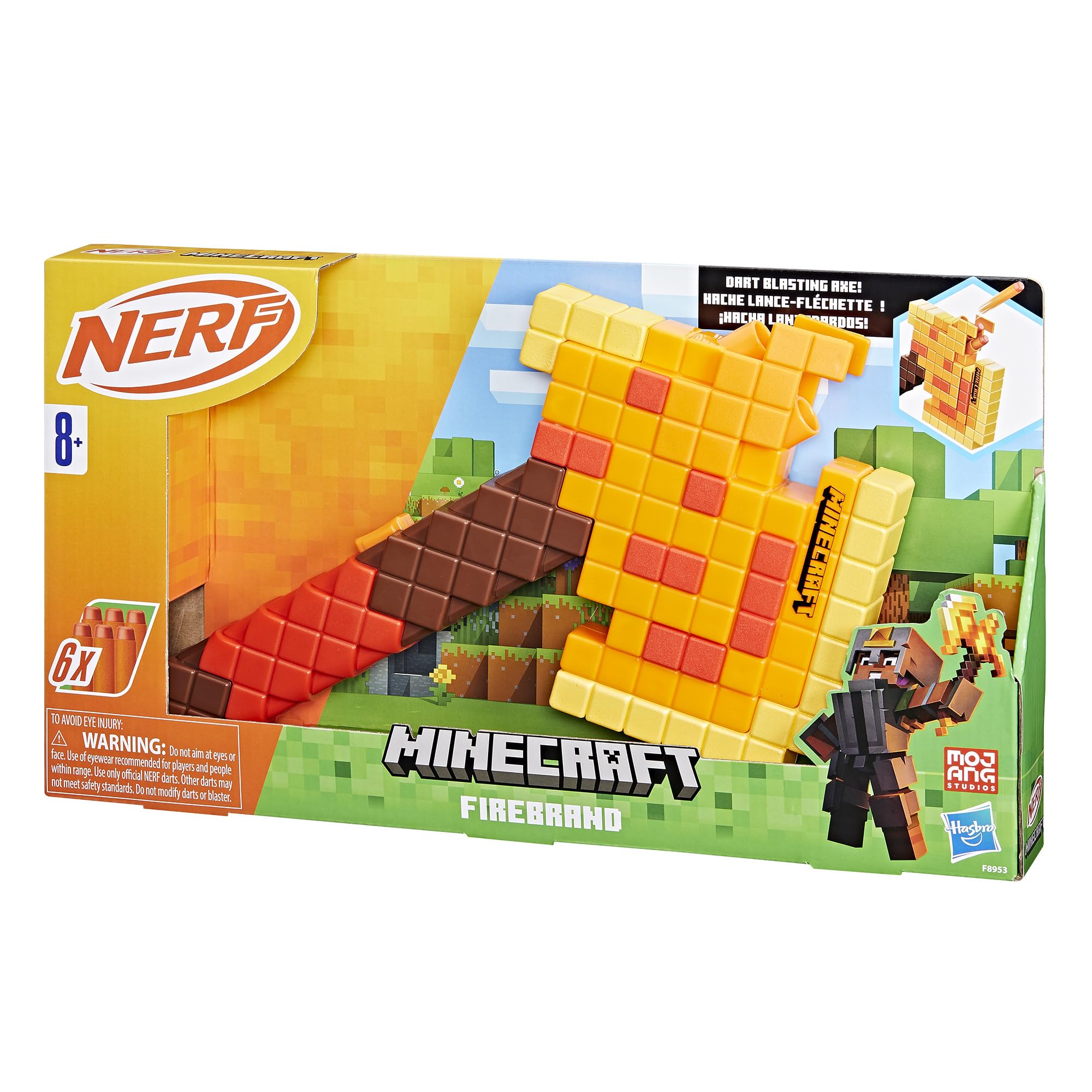NERF Firebrand detalle del cabezal acolchado que protege durante el juego