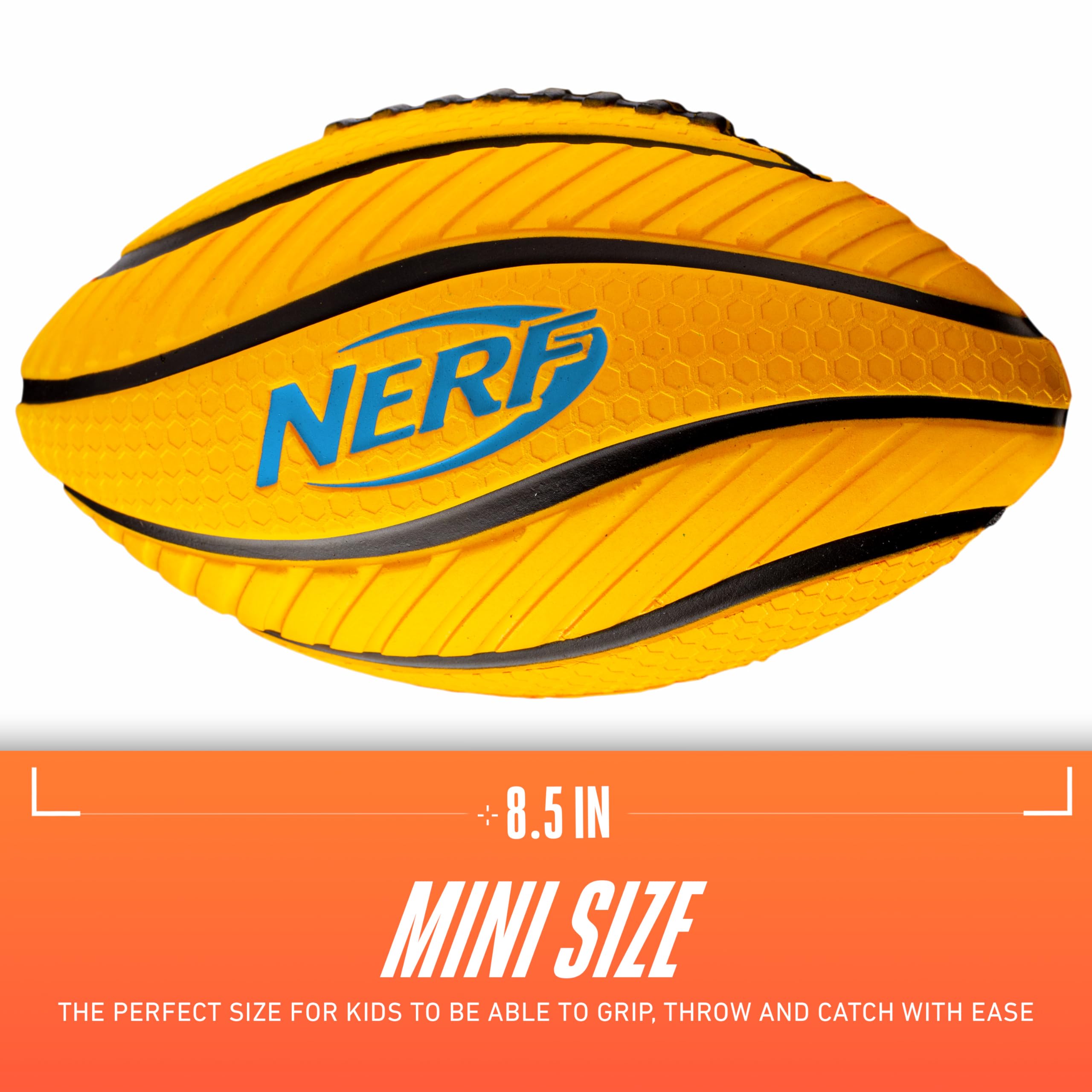 NERF detalle de textura en espiral que mejora el giro y precisión