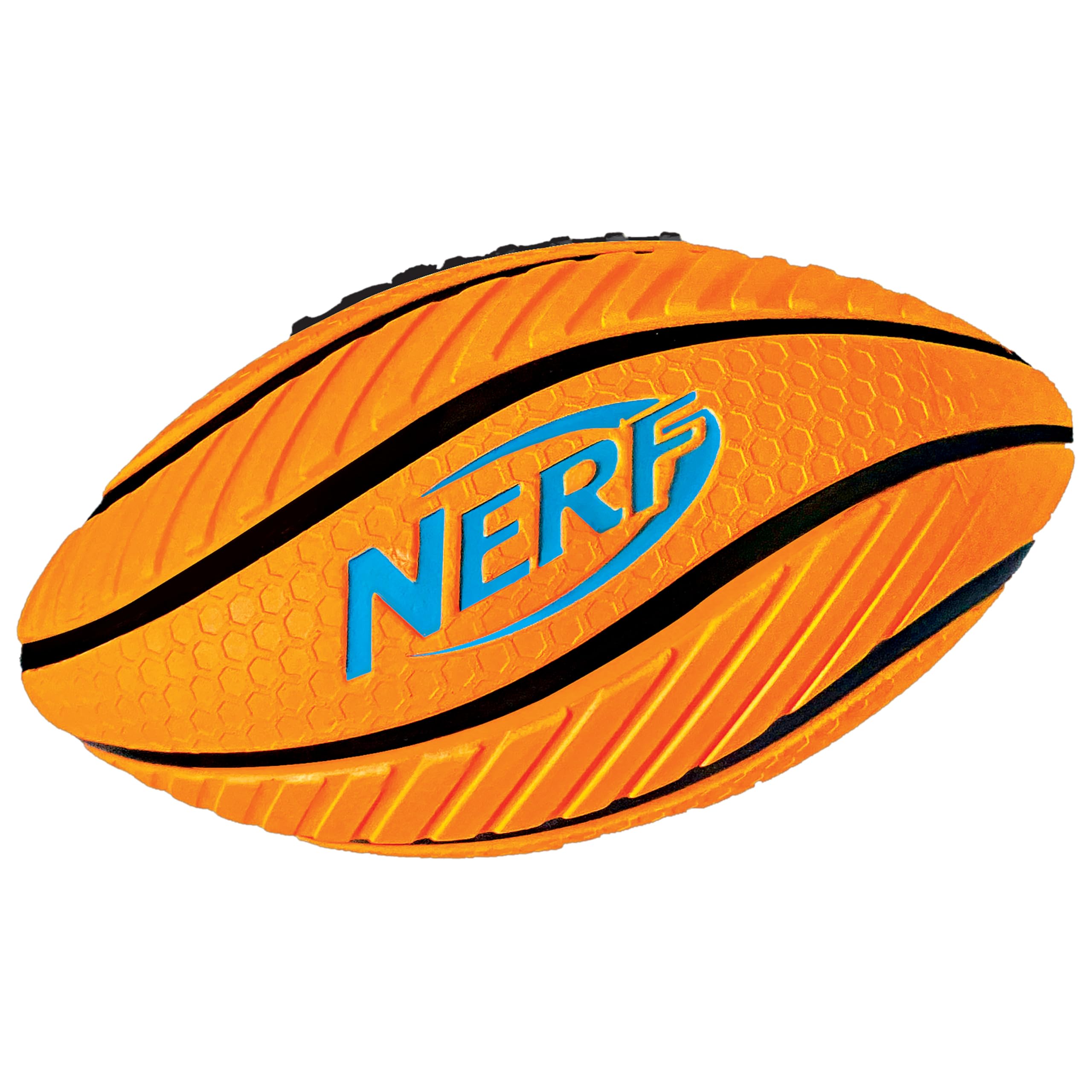 NERF balon vista frontal mostrando diseño y forma para agarre fácil