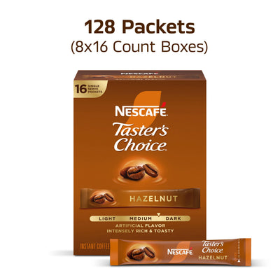 NESCAFÉ single-serve packet beside cup illustrating quick preparation benefit