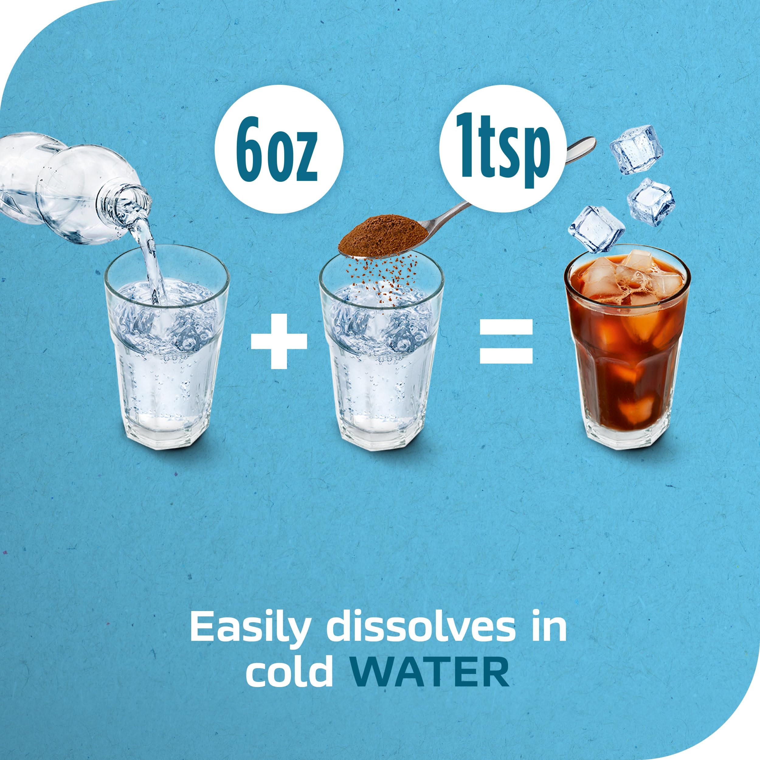 Nescafé bebida en vaso con hielo lista para beber y refrescar