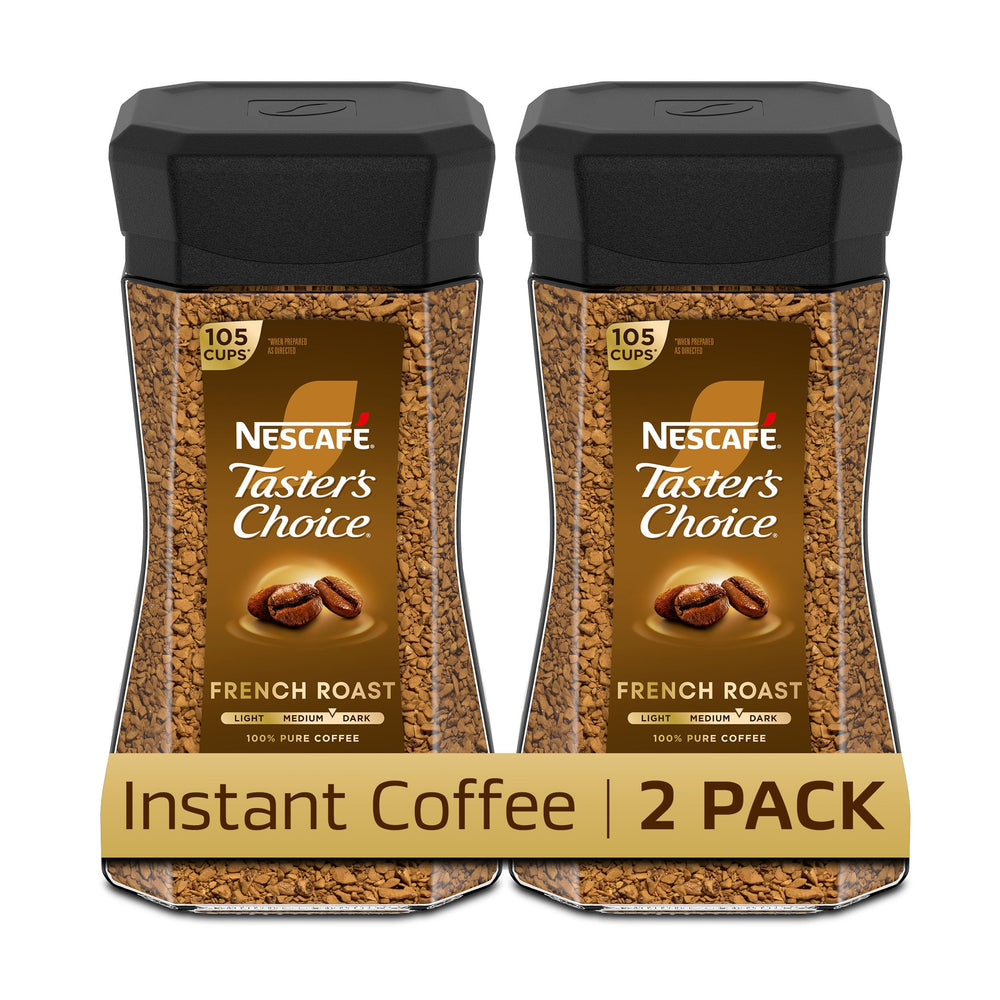 NESCAFÉ Taster's Choice vista frontal con frasco y etiqueta clara y atractiva