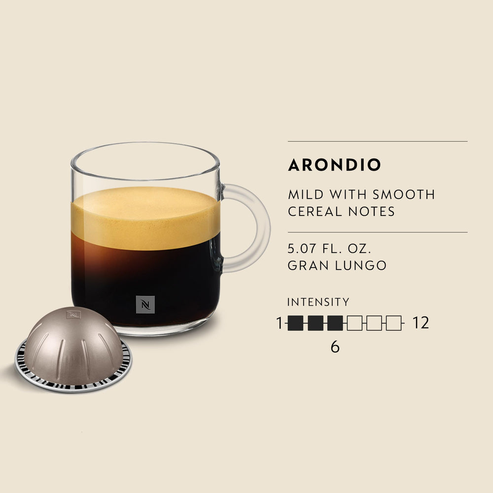 Nespresso crema de Arondio en espresso resaltando textura y aroma
