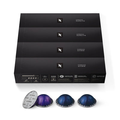 Nespresso Diavolitto capsule close-up highlighting bold intensity and aroma